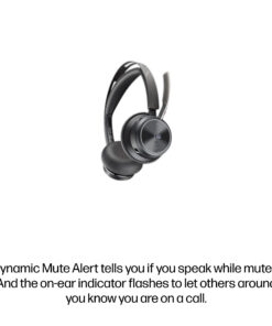 HP Poly Voyager Focus 2 Microsoft Teams Certified USB-C-C Headset +USB-C/A Adapter +Charging Stand - Afbeelding 6