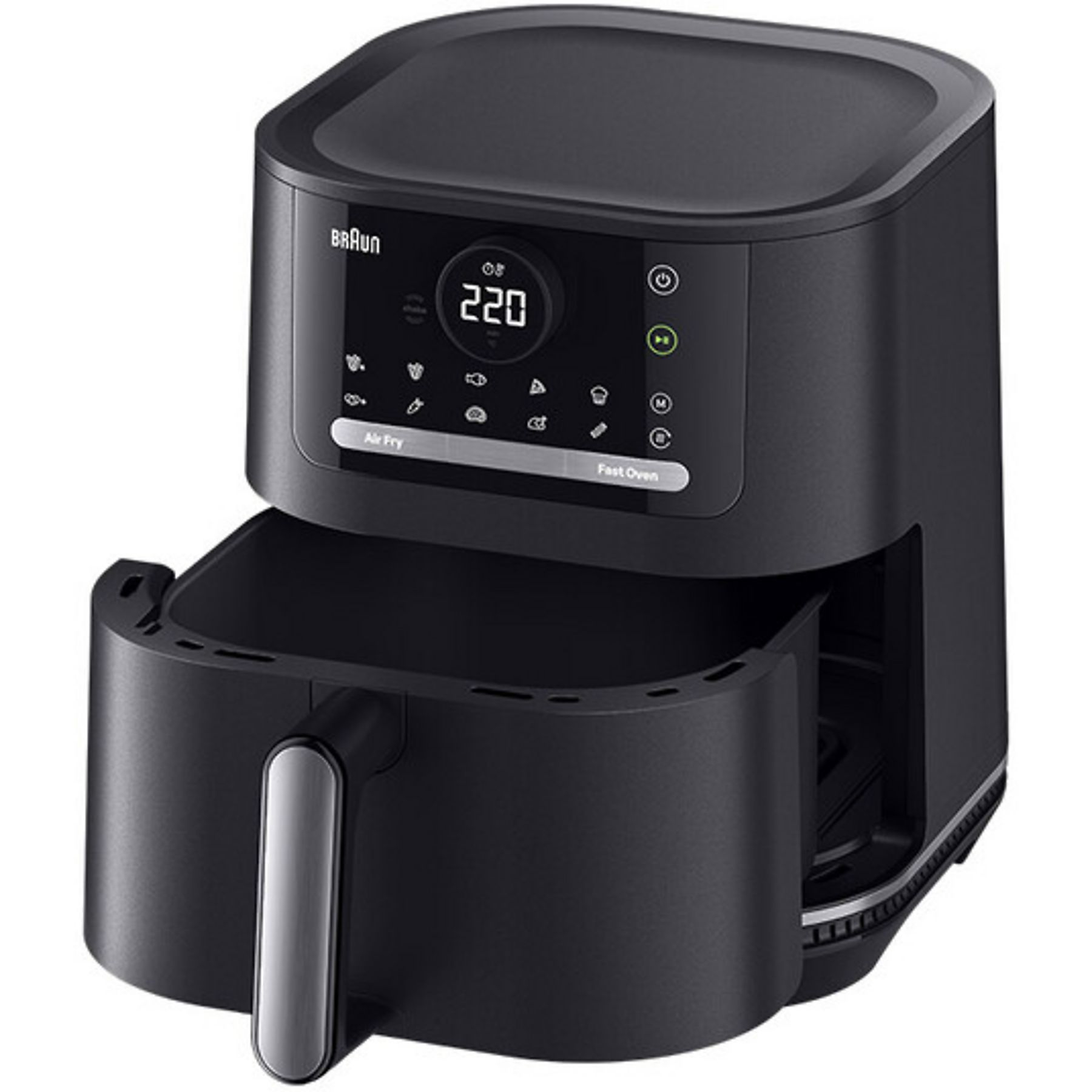 Braun HF5050 Enkel 6 l Vrijstaand 2000 W Heteluchtfriteuse Zwart, Grijs - Afbeelding 2