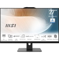 MSI Modern AM272P 1M-845EU All-in-One PC/workstation Intel Core 7 150U 68,6 cm (27") 1920 x 1080 Pixels Alles-in-één-pc 16 GB DDR5-SDRAM 1 TB SSD Windows 11 Pro Wi-Fi 6E (802.11ax) Zwart - Afbeelding 2