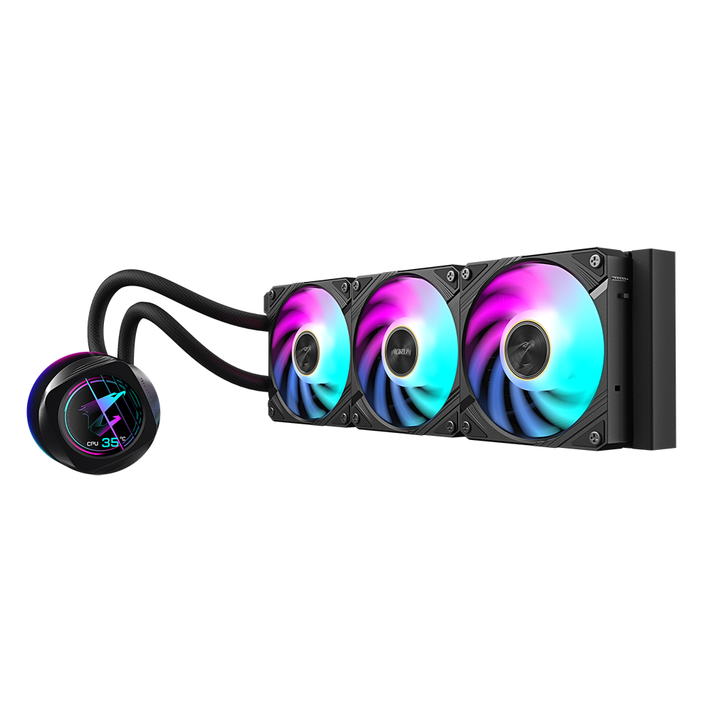 GIGABYTE AORUS WATERFORCE X II 360 Processor Alles-in-één vloeistofkoeler 12 cm Zwart - Afbeelding 3