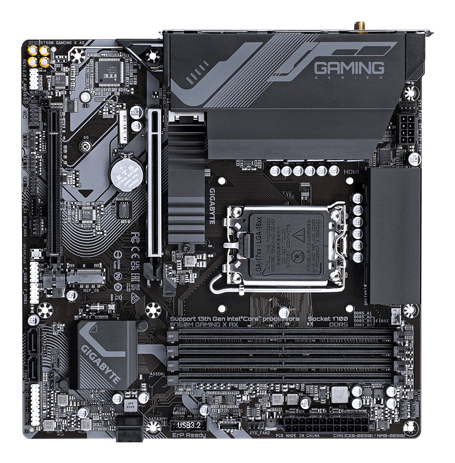 GIGABYTE B760M Gaming X AX Intel B760 Express LGA 1700 micro ATX - Afbeelding 4