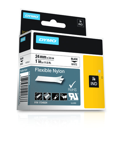 DYMO 1734524 labelprinter-tape Zwart op wit - Afbeelding 3