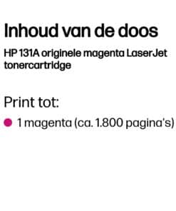 HP 131A originele magenta LaserJet tonercartridge - Afbeelding 2