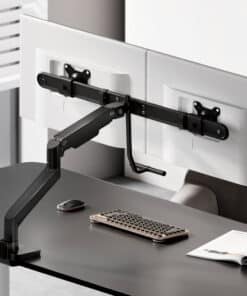ACT Monitorarm 32" office premium, gasveer, crossbar, 2 schermen - Afbeelding 5