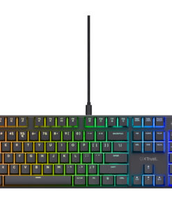 Trust GXT 866 Torix Gaming Toetsenbord - Mechanisch toetsenbord – QWERTY US International – RGB-verlichting – Zwart