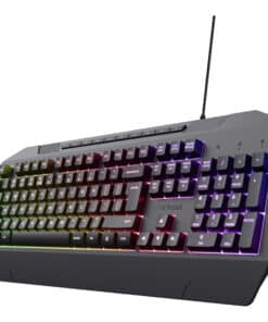 Trust GXT 836 Evocx Gaming Toetsenbord - Gaming toetsenbord – Belgische AZERTY-indeling – RGB-verlichting – Zwart