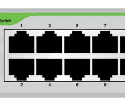 Allied Telesis AT-FS710/16-50 Unmanaged Fast Ethernet (10/100) 1U Groen, Grijs