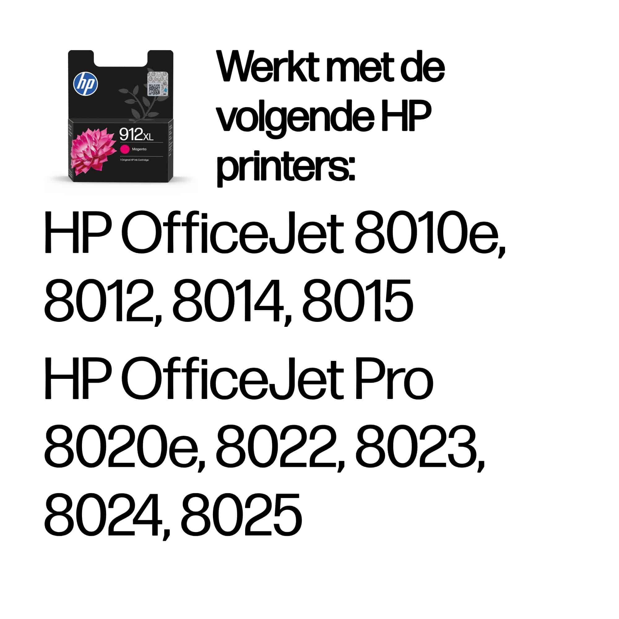 HP 912XL originele high-capacity magenta inktcartridge