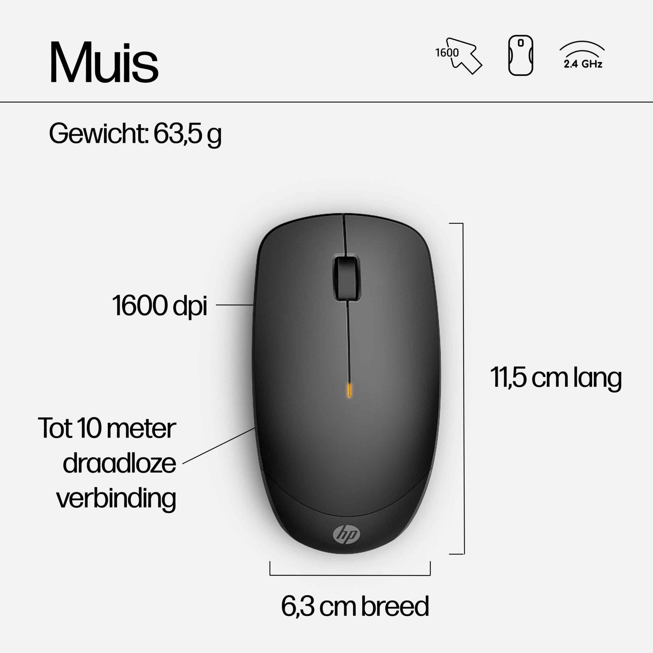 HP 230 draadloze muis- en toetsenbordcombo - Afbeelding 7