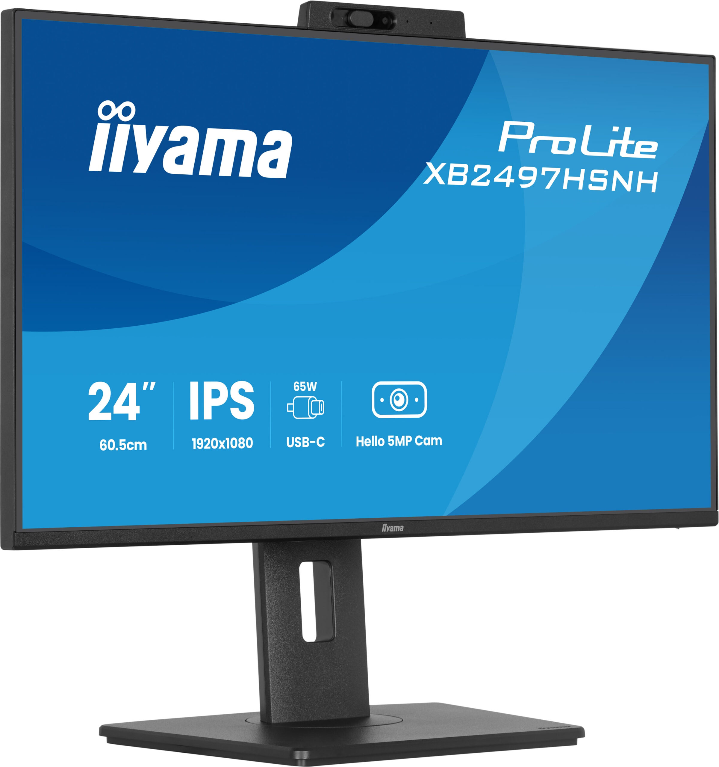 iiyama ProLite XB2497HSNH-B1 24IN IPS LCD 4MS 1920X1080 350CD/M2 HDMI/DP/USB 2 computer monitor 60,5 cm (23.8") 1920 x 1080 Pixels Full HD Zwart - Afbeelding 5