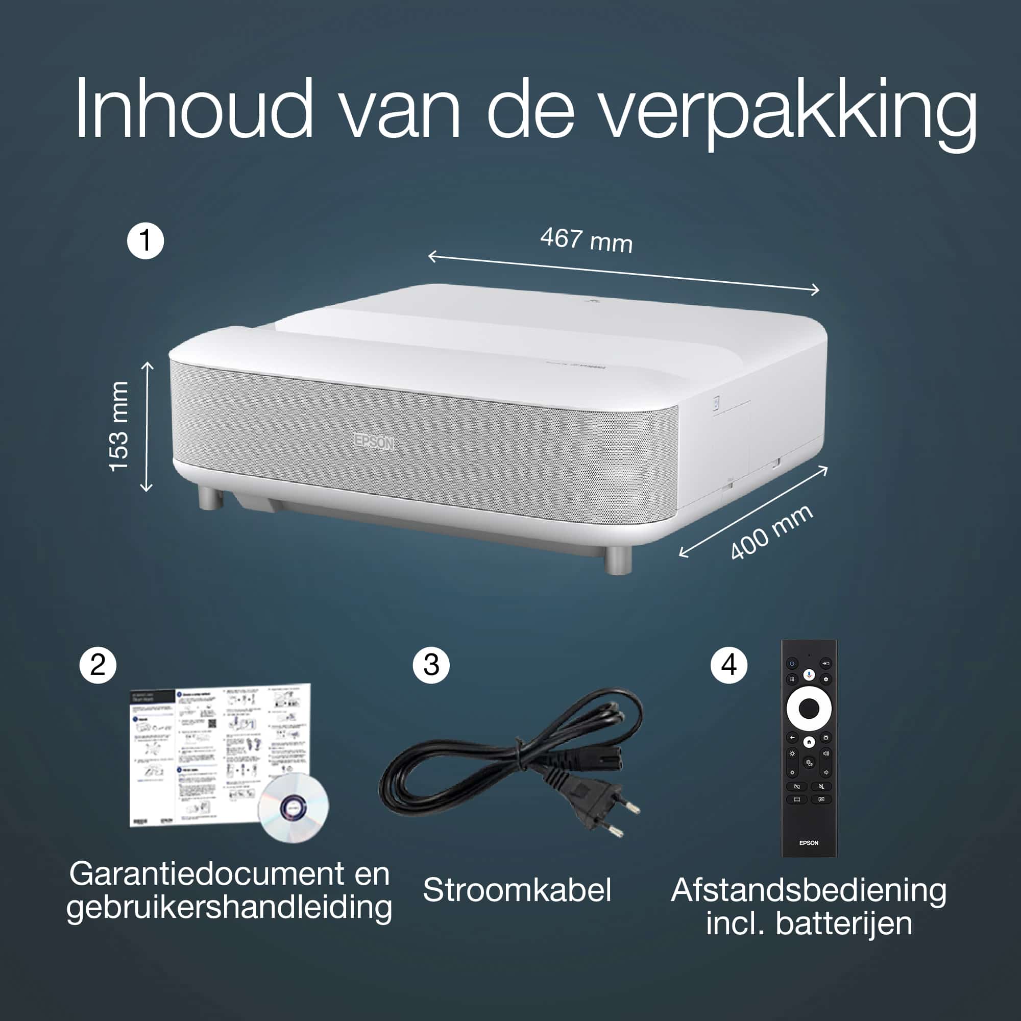 Epson EH-LS650W 4K PRO-UHD smart laserprojector, 3600 lumen, scherm van maximaal 120 inch - Afbeelding 3