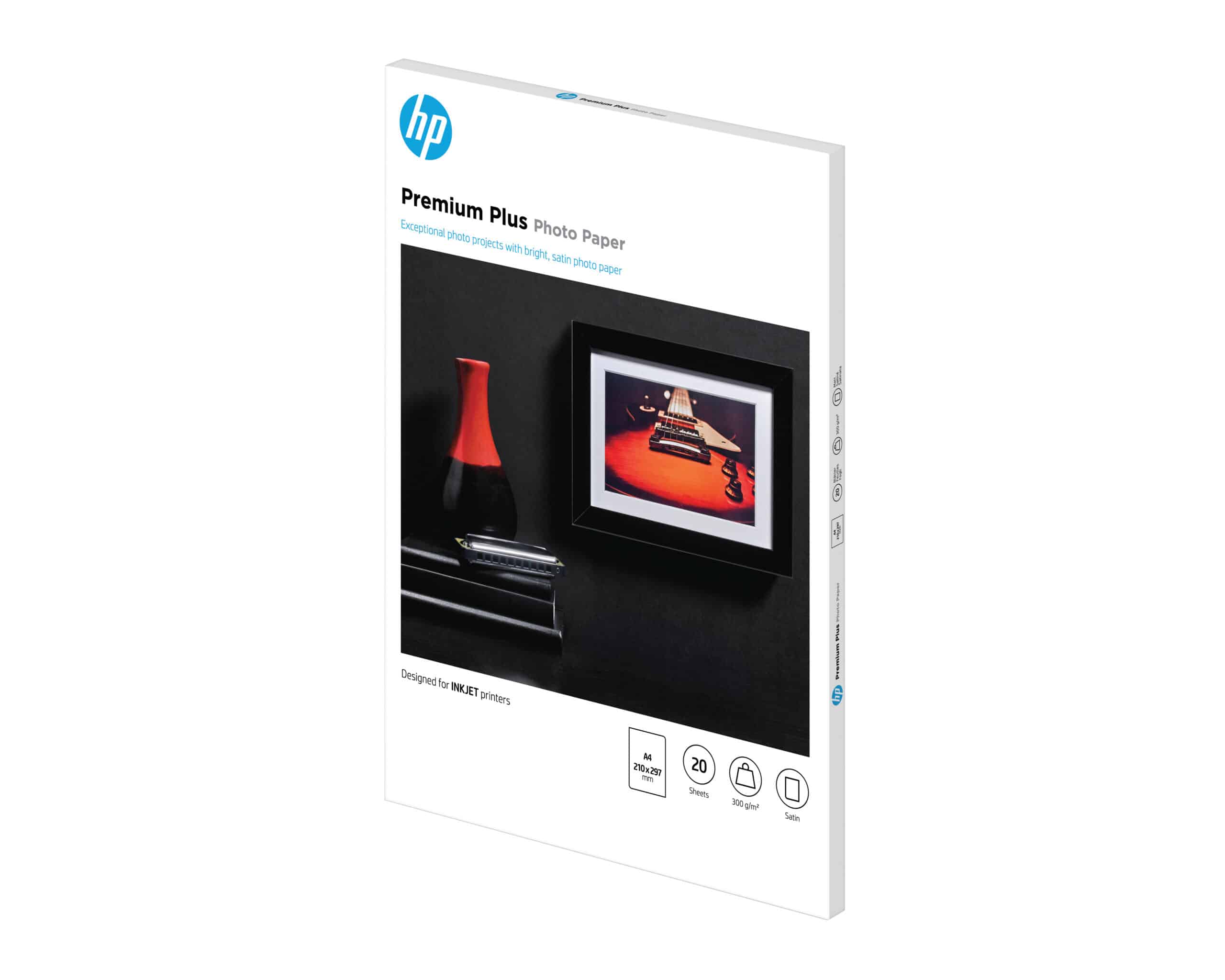 HP Premium Plus fotopapier, satijn, 300 g/m2, A4 (210 x 297 mm), 20 vellen - Afbeelding 6