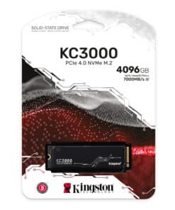 Kingston Technology 4096G KC3000 M.2 2280 NVMe SSD - Afbeelding 4