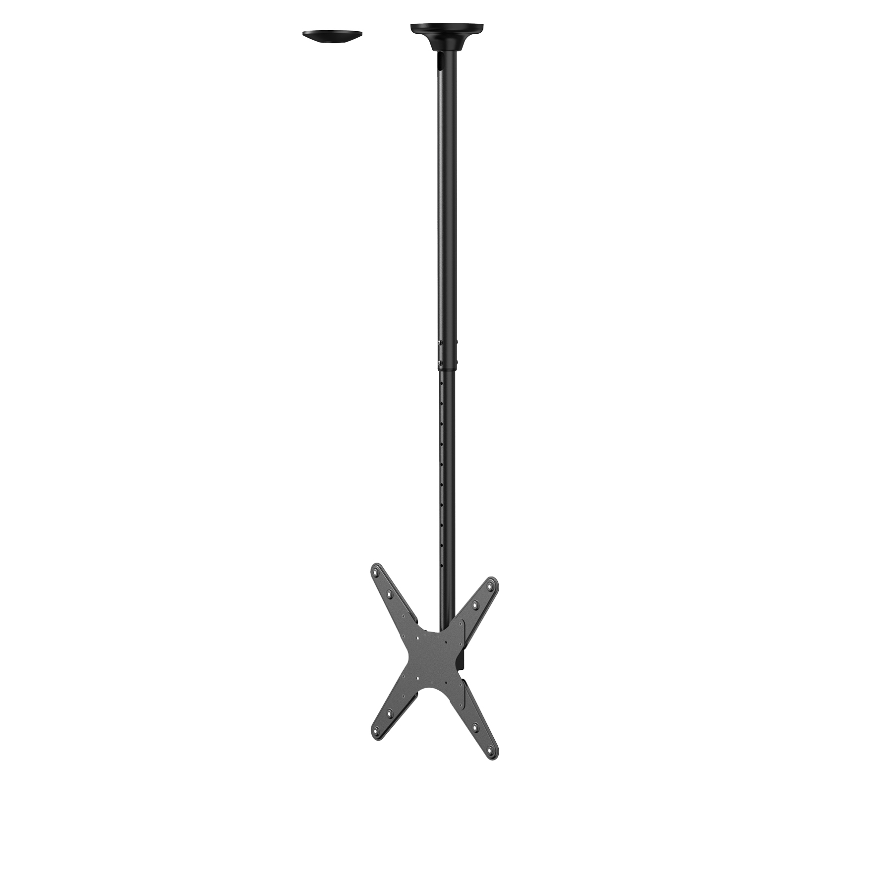 Neomounts FPMA-C340BLACK Flat Screen Ceiling Mount, 32-75", 50 kg, 100x100/ 400x400 mm, B - Afbeelding 2