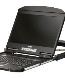 ATEN CL3100NX rack console 47 cm (18.5") 1366 x 768 Pixels Metaal, Kunststof Zwart 1U