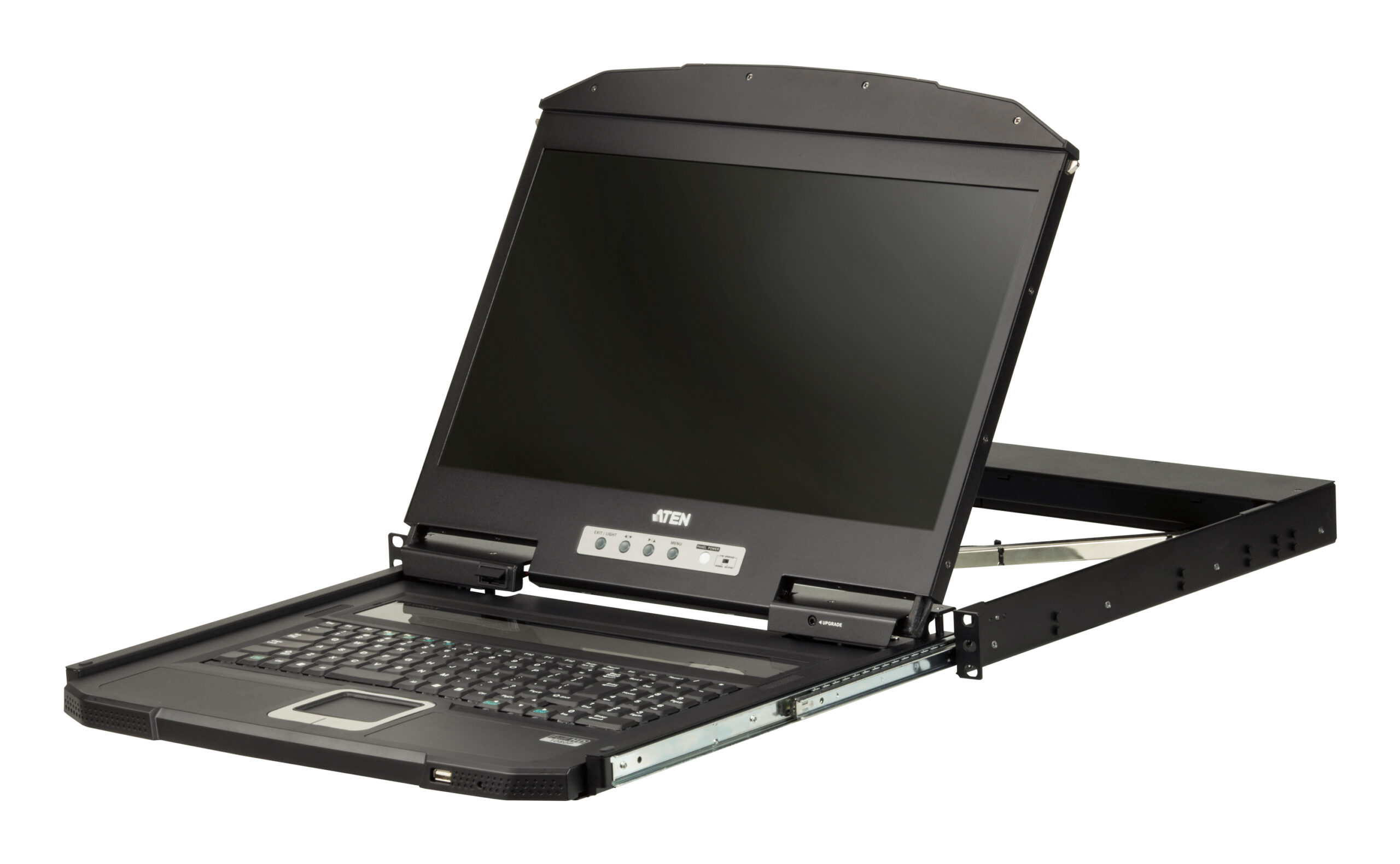ATEN CL3700NW rack console 47 cm (18.5") 1920 x 1080 Pixels Metaal, Kunststof Zwart 1U