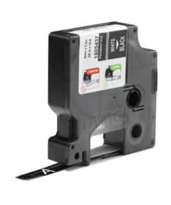 DYMO Rhino industriële Vinyl Labels | 9 mm x 5,5 m | witte afdruk op zwart | zelfklevende labels voor Rhino & LabelManager labelprinters - Afbeelding 2