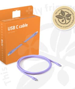 CLUB3D USB C oplaadkabel paars siliconen & tangle-free - Afbeelding 7