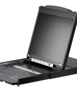 ATEN CL5816N rack console 48,3 cm (19") 1280 x 1024 Pixels Metaal, Kunststof Zwart 1U - Afbeelding 2