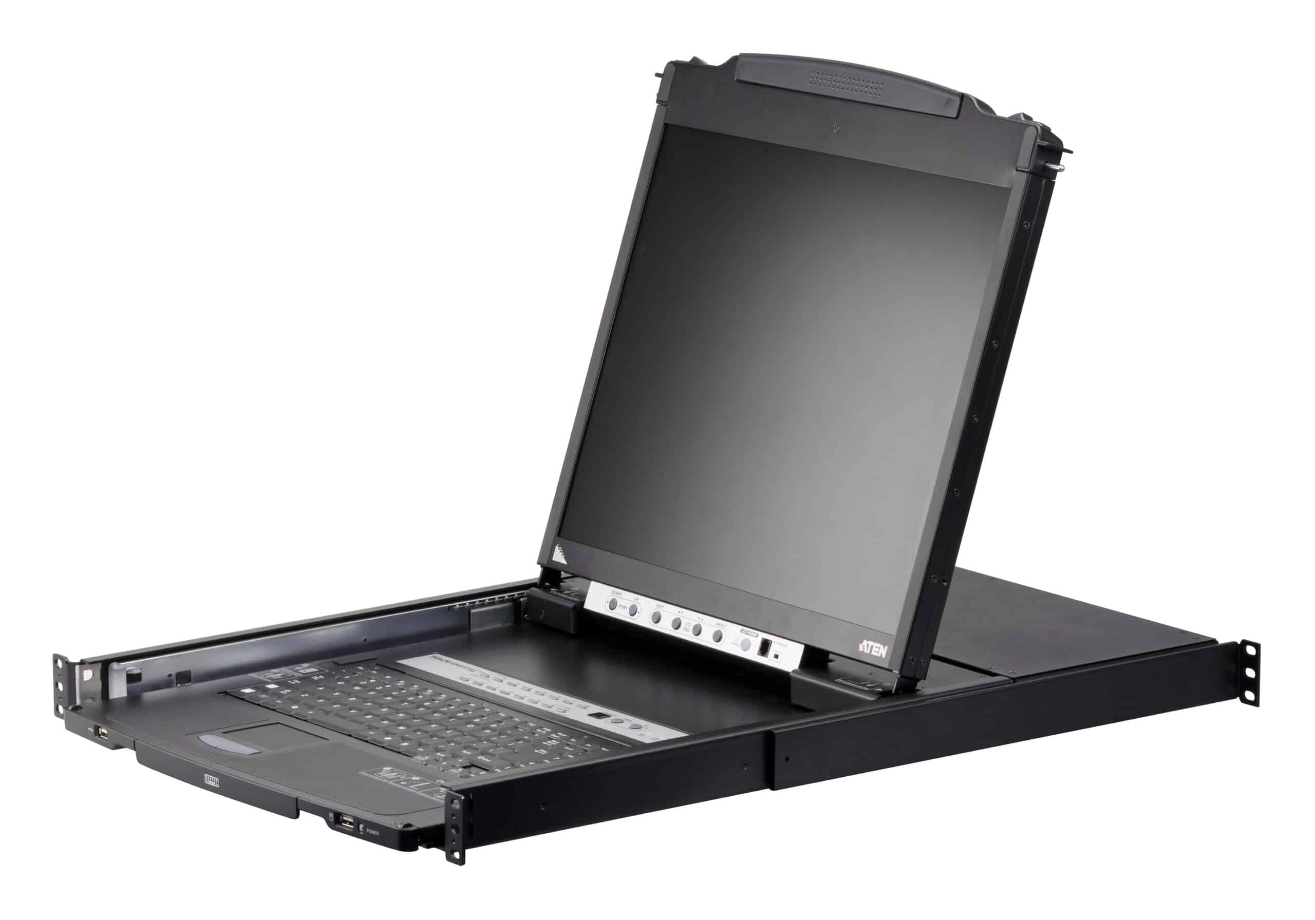 ATEN CL5816N rack console 48,3 cm (19") 1280 x 1024 Pixels Metaal, Kunststof Zwart 1U - Afbeelding 2