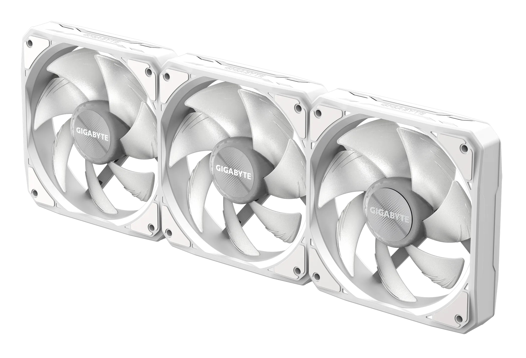 GIGABYTE GP-GBT EZFAN1203 ICE koelsysteem voor computers Computer behuizing Ventilator 12 cm Wit 3 stuk(s) - Afbeelding 2