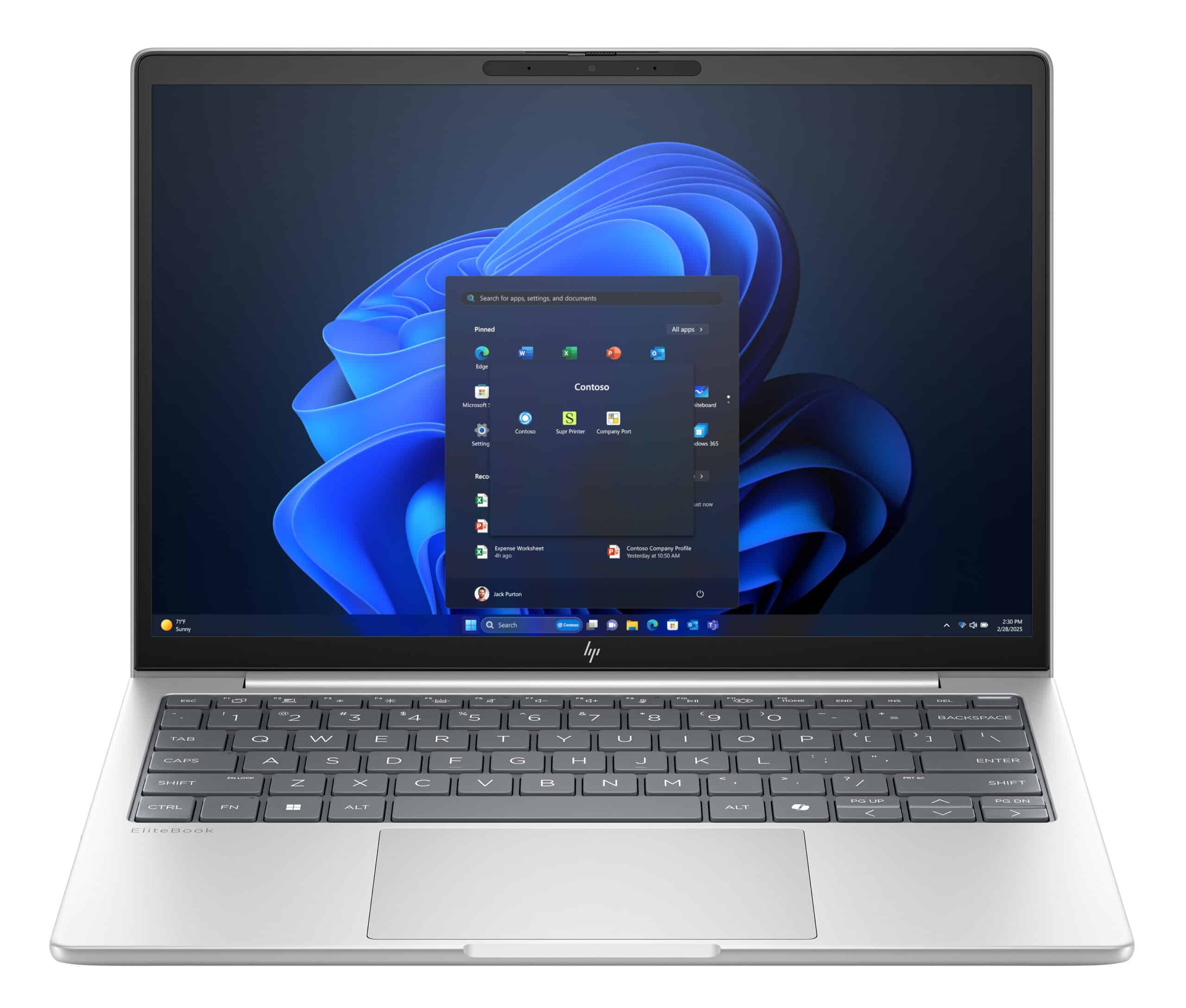 HP EliteBook 8 G1i 13 (AI PC) UMA Ultra7 255U 16GB / 13.3 WUXGA UWVA 300 5MP IR ISP+ 60Hz bnt Panel / 512GB PCIe NVMe Value / W11p64 / 1 Yr Warranty AZERTY BE