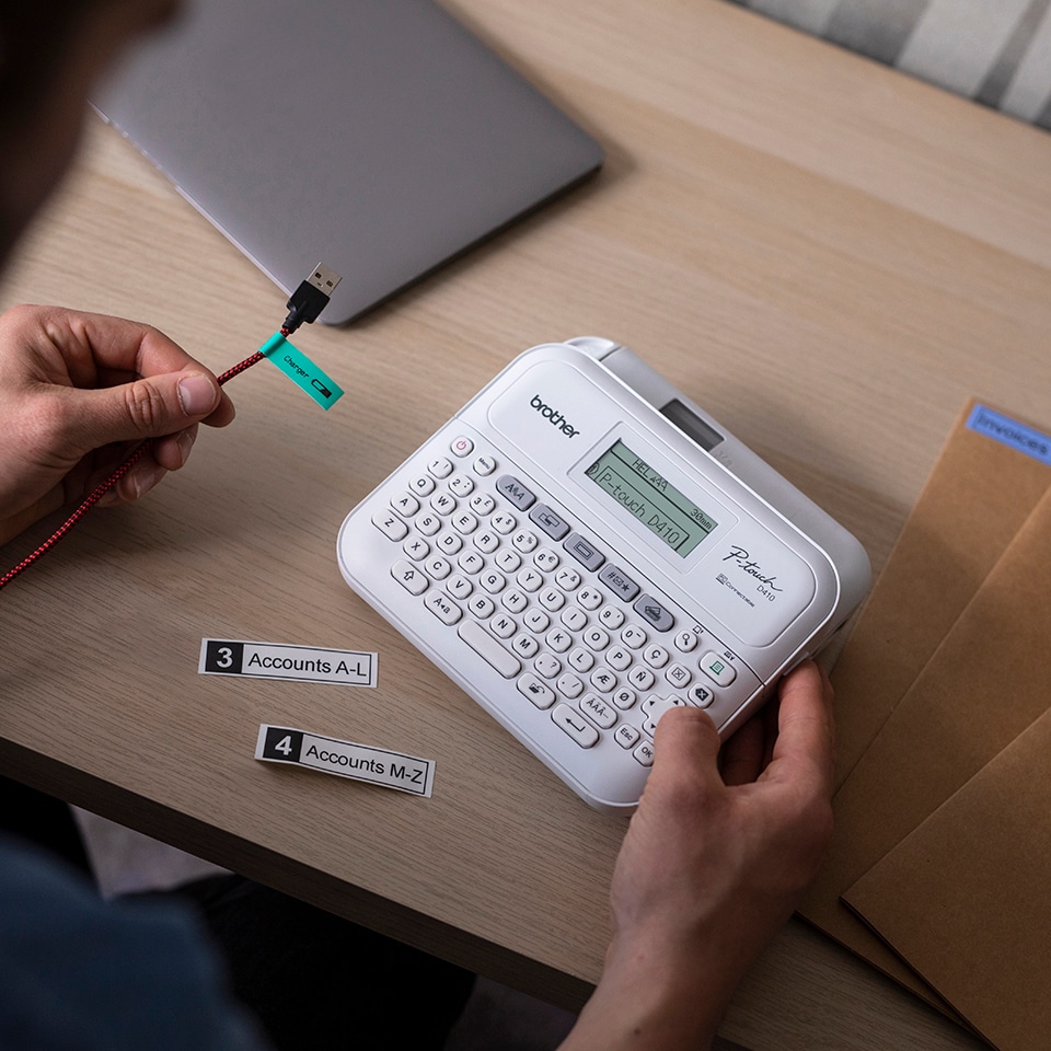 Brother PT-D410VP labelprinter ZINK (Zero-Ink) 180 x 180 DPI Bedraad TZe QWERTY - Afbeelding 2