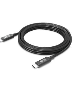 CLUB3D USB4 Gen3x2 Type-C Bi-Directional Cable 8K60Hz or 4K120Hz, Data 40Gbps, PD 240W(48V/5A) EPR M/M 3m / 9.84ft - Afbeelding 3