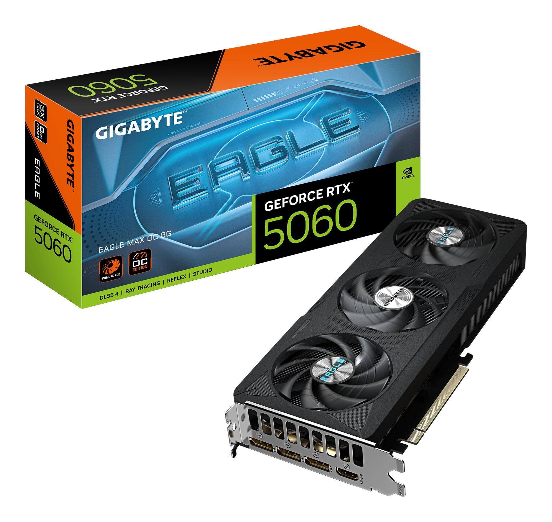 GIGABYTE GeForce RTX 5060 EAGLE MAX OC 8G Grafische Kaart