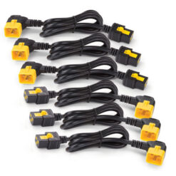 APC Stroomkabelkit (6 ea), blokkerend, C19 naar C20 (90 graden), 1,8 m
