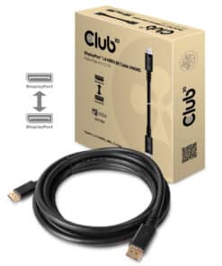 CLUB3D DisplayPort 1.4 HBR3 8K Kabel M/M 4meter - Afbeelding 2