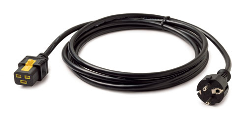 APC Stroomkabel, blokkerend C19 naar CEE/7 Schuko, 3,0 m