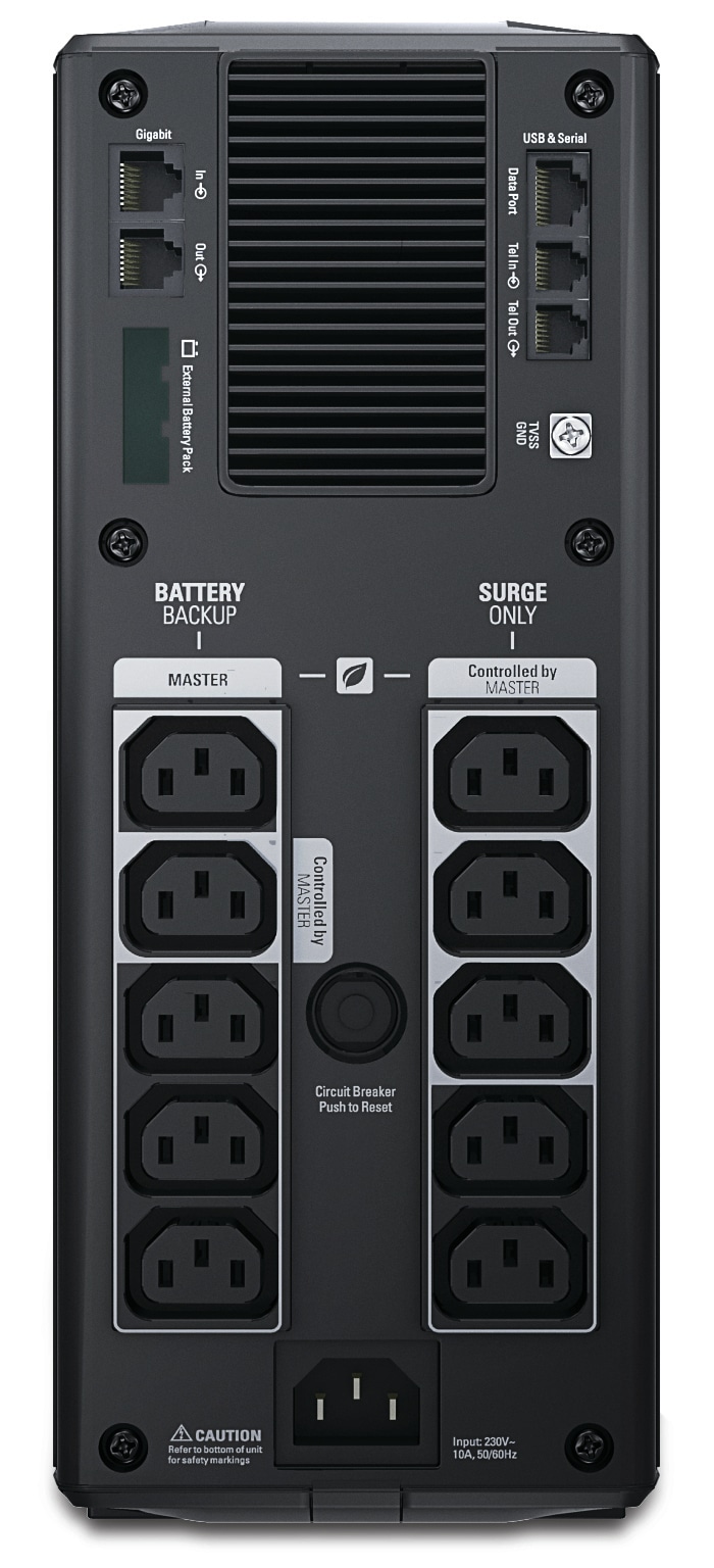 APC Back-UPS Pro BR1500GI Noodstroomvoeding - 1500VA, 10x C13 uitgang, USB, uitbreidbare runtime - Afbeelding 2