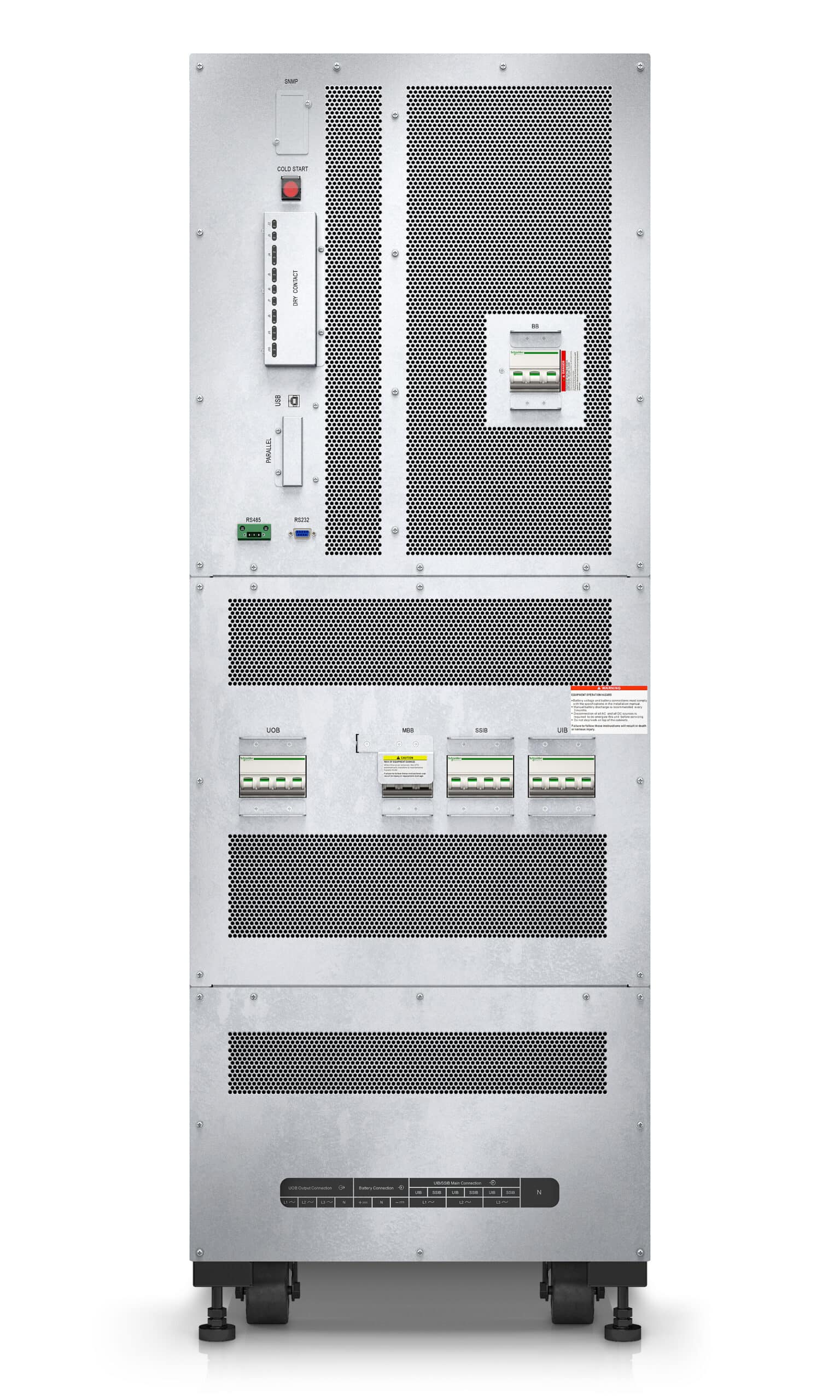 APC Easy UPS 3S E3SUPS30KHB Noodstroomvoeding - 30kVA 3fase(400V) in&uit, excl. interne accu's Stekkerdoos - Afbeelding 3