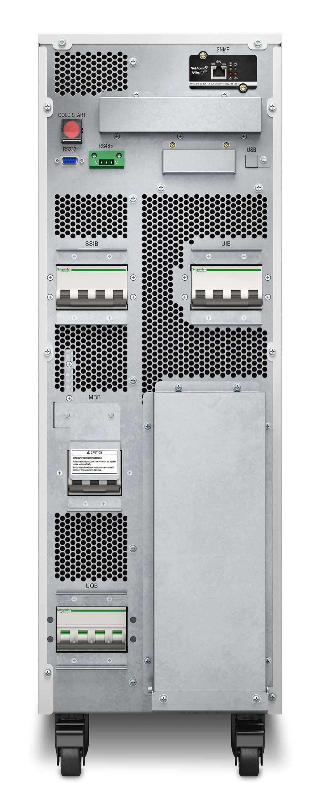 APC Easy UPS 3S E3SUPS30KH Noodstroomvoeding - 30kVA 3fase(400V) in&uit inc. 0 (externe) accu's Stekkerdoos - Afbeelding 3
