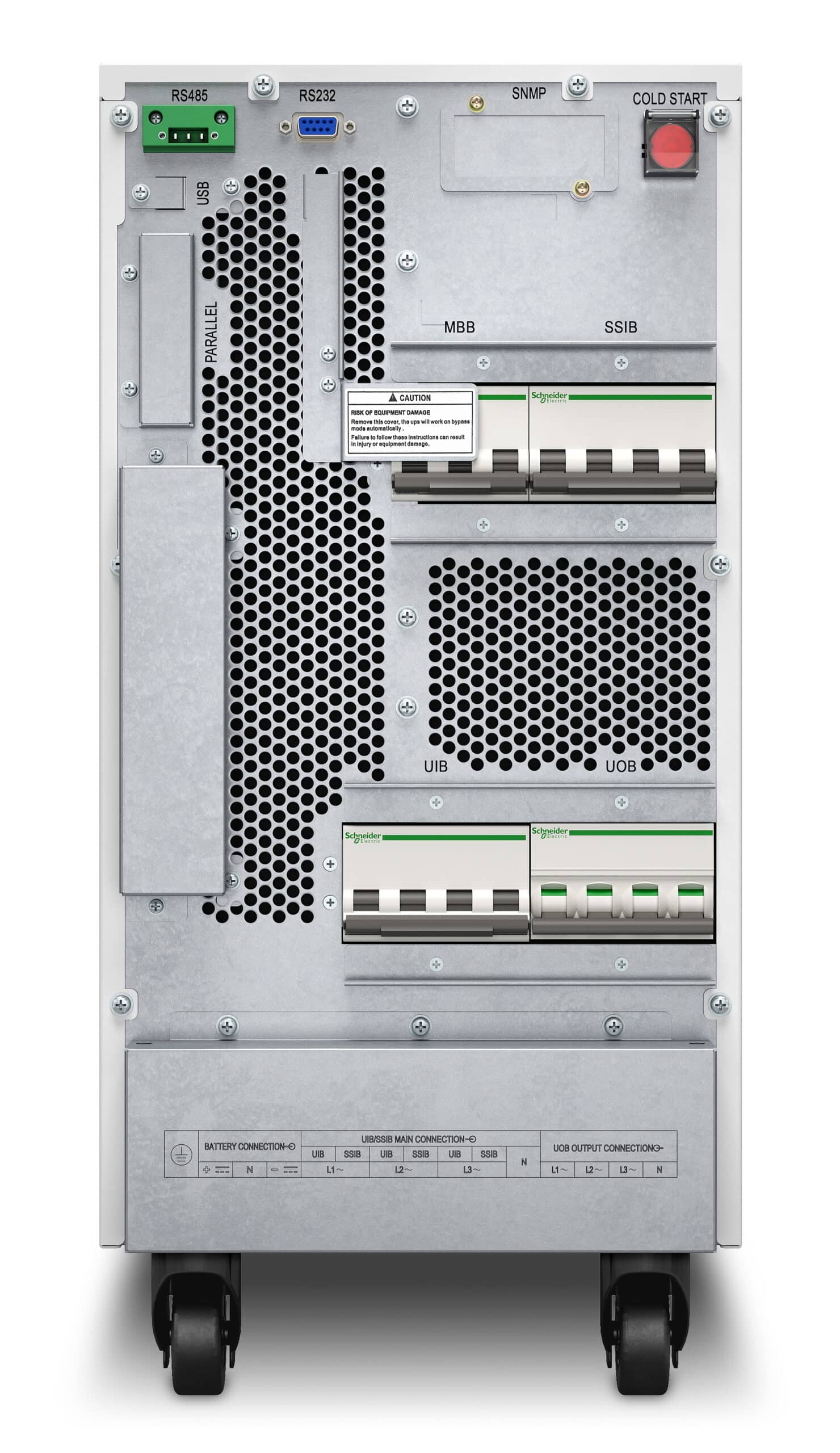 APC Easy UPS 3S E3SUPS15KH Noodstroomvoeding - 15kVA 3fase(400V) in&uit, excl. (externe) accu's - Afbeelding 2