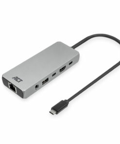 ACT USB-C 4K / 8K 30Hz dockingstation voor 1 HDMI monitor, 2,5 Gigabit ethernet, USB-C 10Gbps, USB-A 10Gbps, 3,5mm audio, PD pass-through