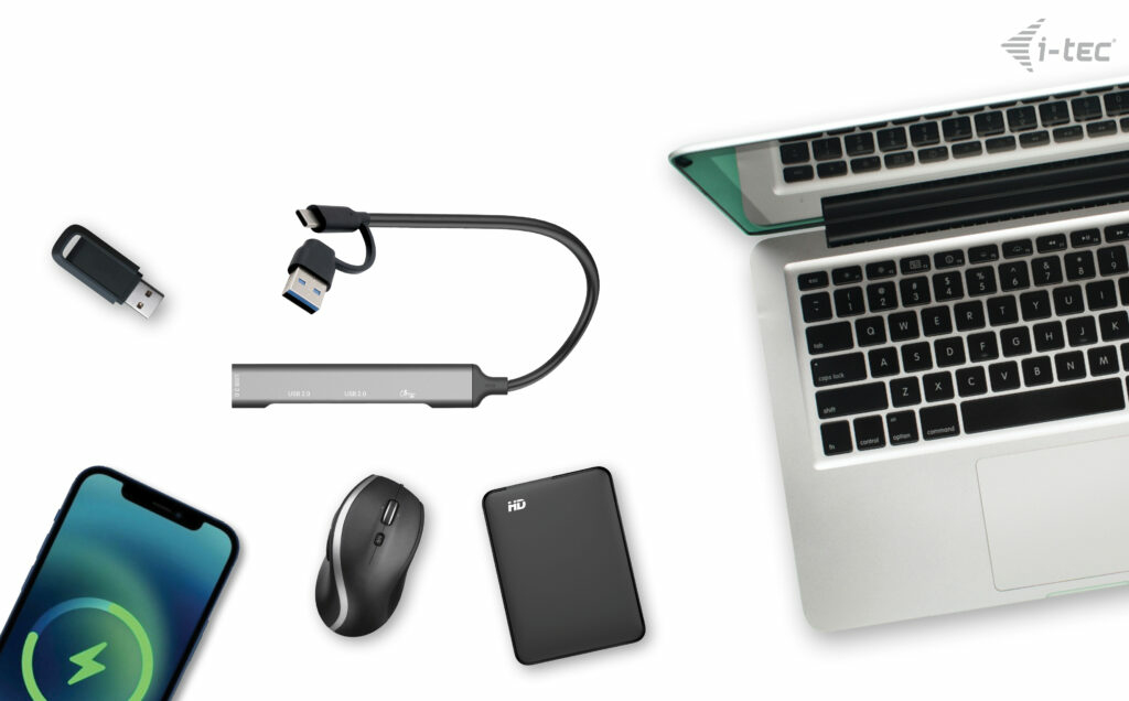 i-tec USB-C/USB-A Metal HUB 1x USB 3.0 + 3x USB 2.0 - Afbeelding 3