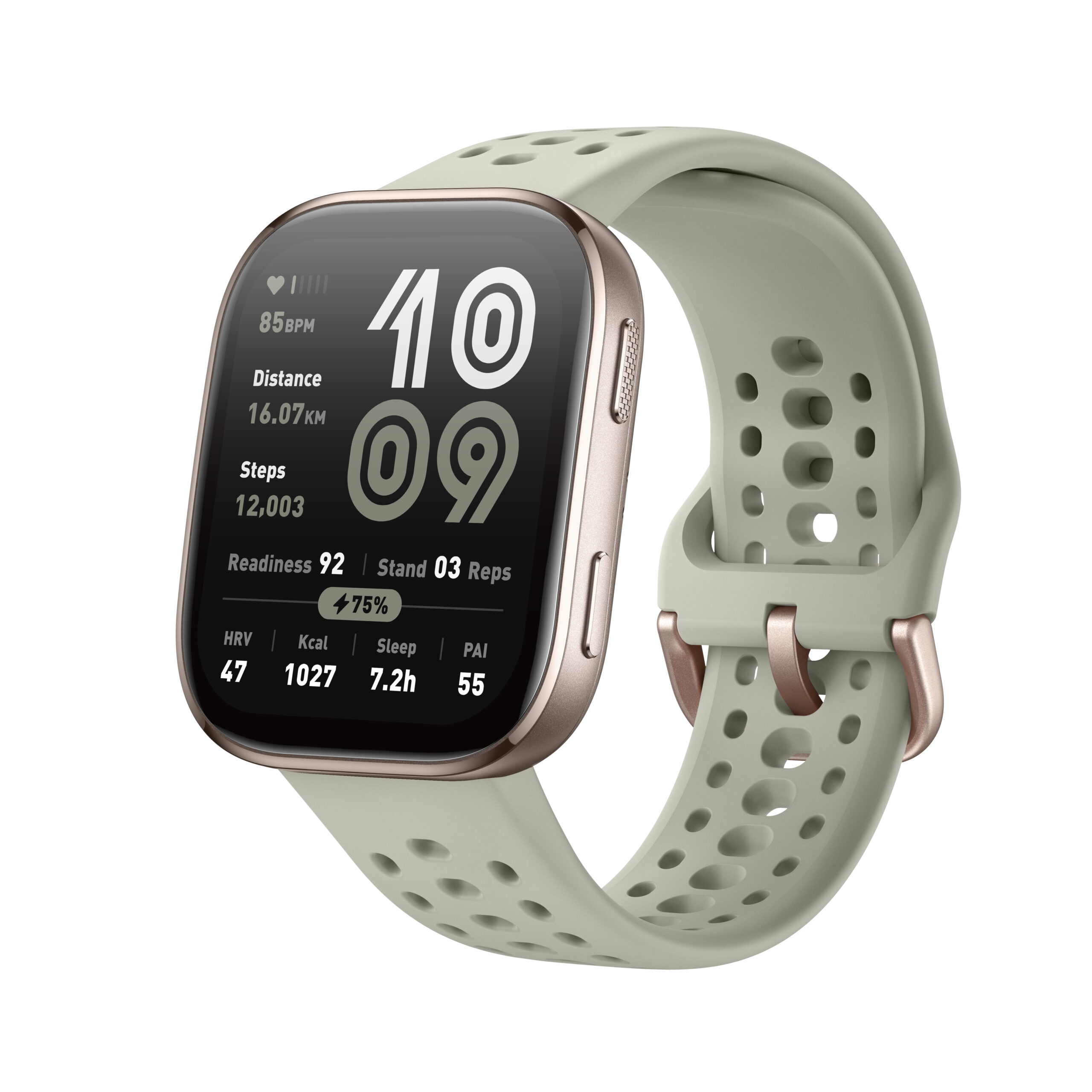Amazfit Bip 6 Stone 5 cm (1.97") AMOLED Digitaal 390 x 450 Pixels Touchscreen Goud GPS - Afbeelding 4