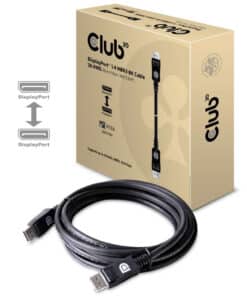 CLUB3D DisplayPort 1.4 HBR3 8K Kabel Male/Male 3 meter - Afbeelding 2