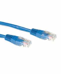 ACT Blauwe 20 meter U/UTP CAT6 patchkabel met RJ45 connectoren - Afbeelding 2