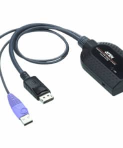 ATEN USB DisplayPort Virtual Media KVM-adapter (ondersteuning Smartcardlezer en Audio de-embedder)