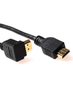 ACT 1 meter HDMI High Speed kabel v2.0 HDMI-A male haaks - HDMI-A male recht