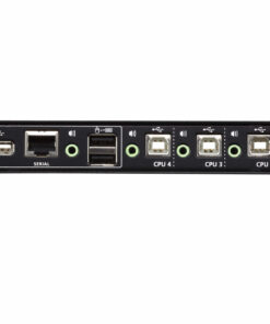 ATEN 4-poorts USB boudnless KVM-schakelaar (kabels meegeleverd)