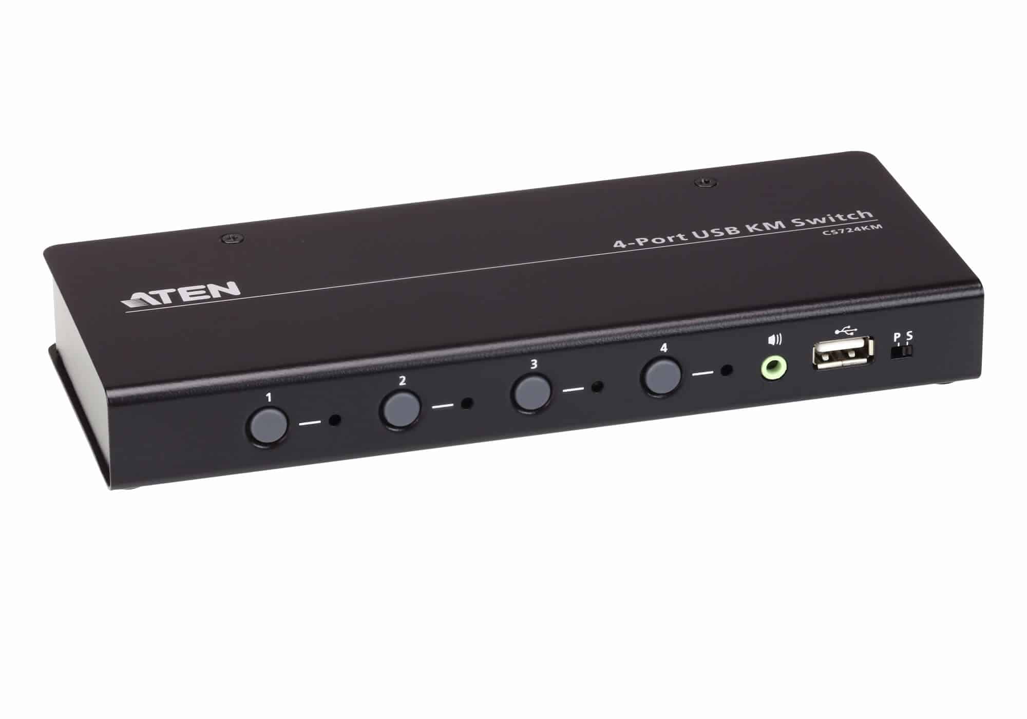 ATEN 4-poorts USB boudnless KVM-schakelaar (kabels meegeleverd) - Afbeelding 3
