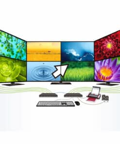 ATEN 4-poorts USB boudnless KVM-schakelaar (kabels meegeleverd) - Afbeelding 6