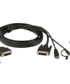 ATEN 1.8M USB DVI-D Dubbelvoudige Link Veilige KVM Kabelpakket