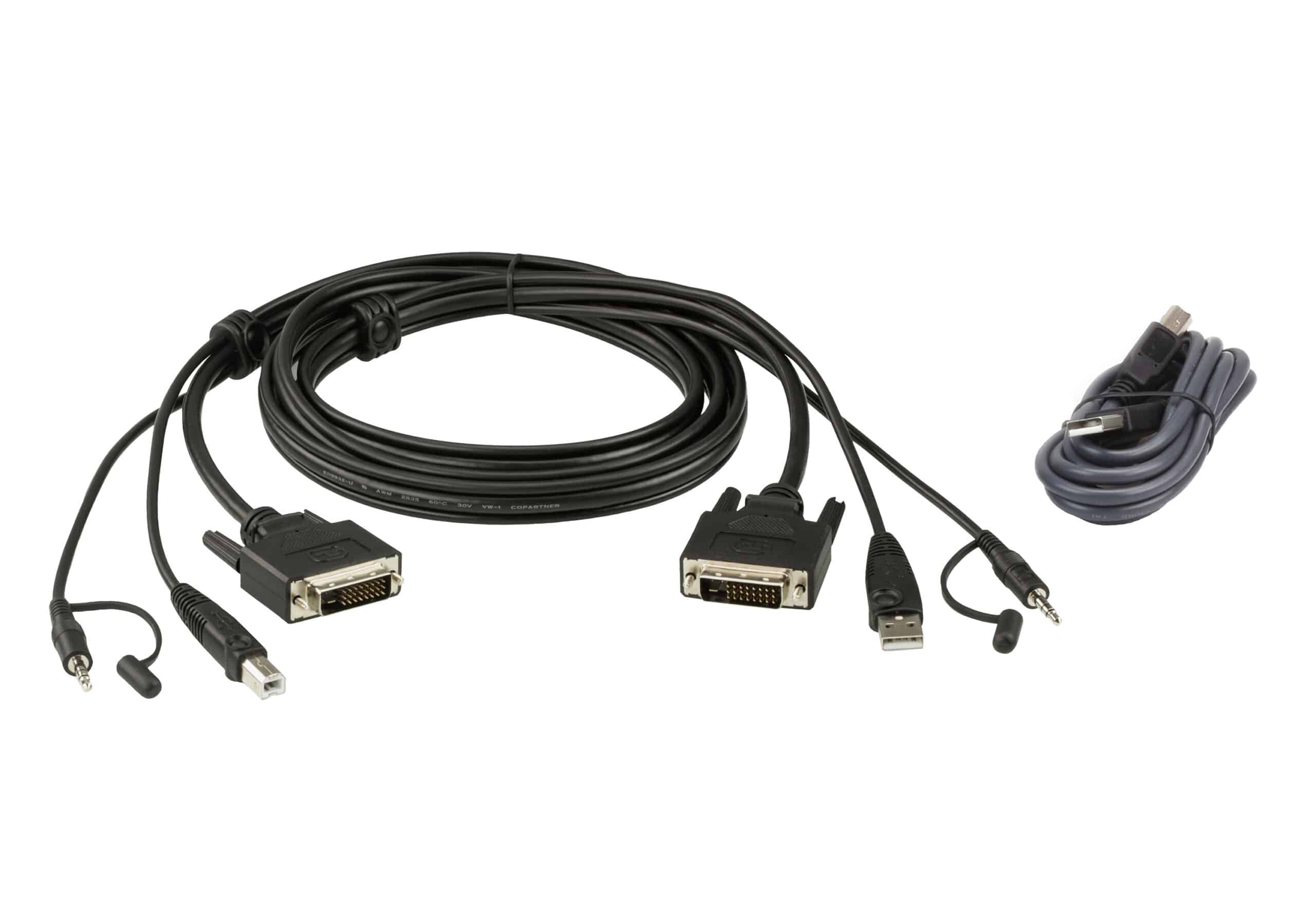ATEN 1.8M USB DVI-D Dubbelvoudige Link Veilige KVM Kabelpakket