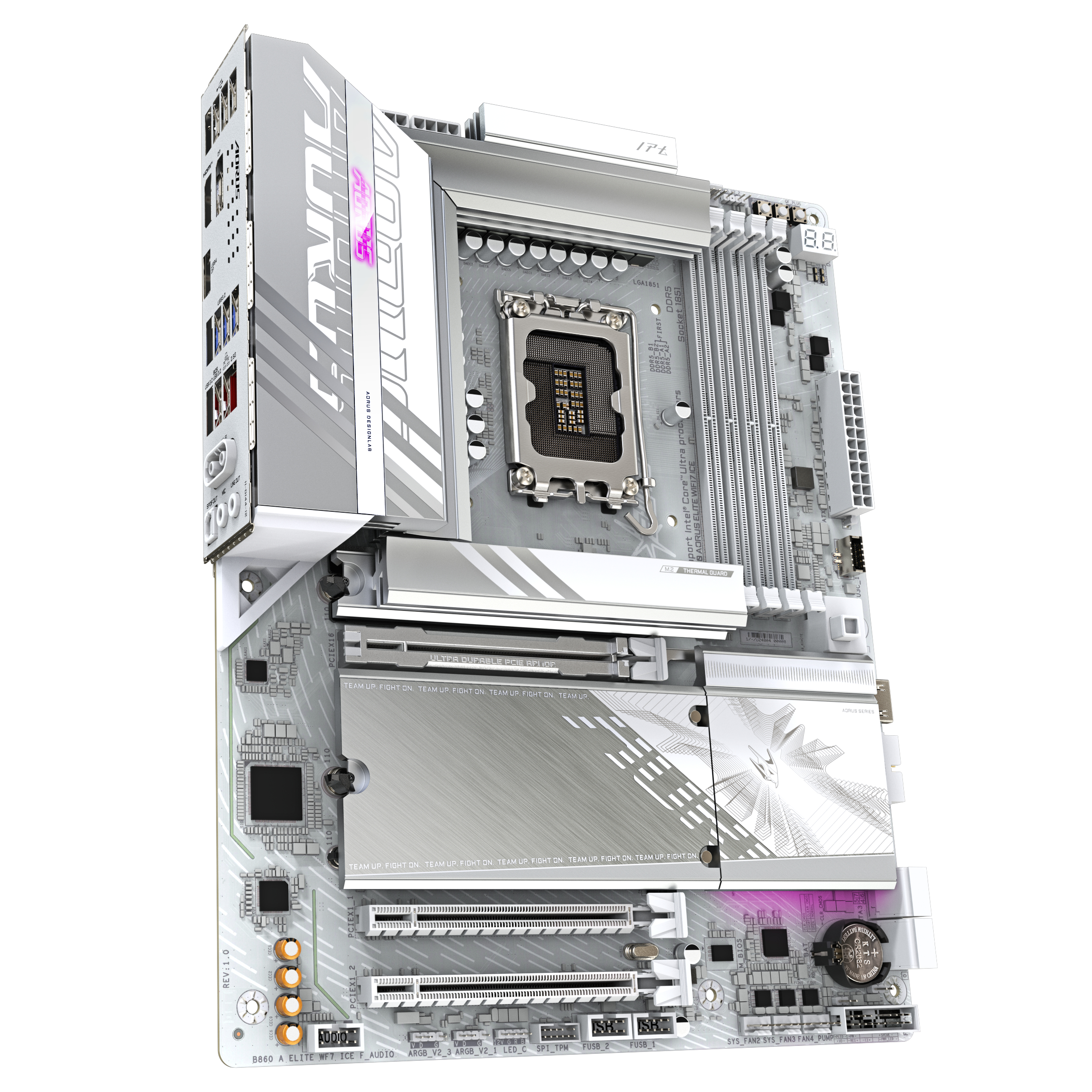 GIGABYTE B860 AORUS ELITE WIFI7 ICE Intel B860 LGA 1851 (Socket V1) ATX - Afbeelding 3