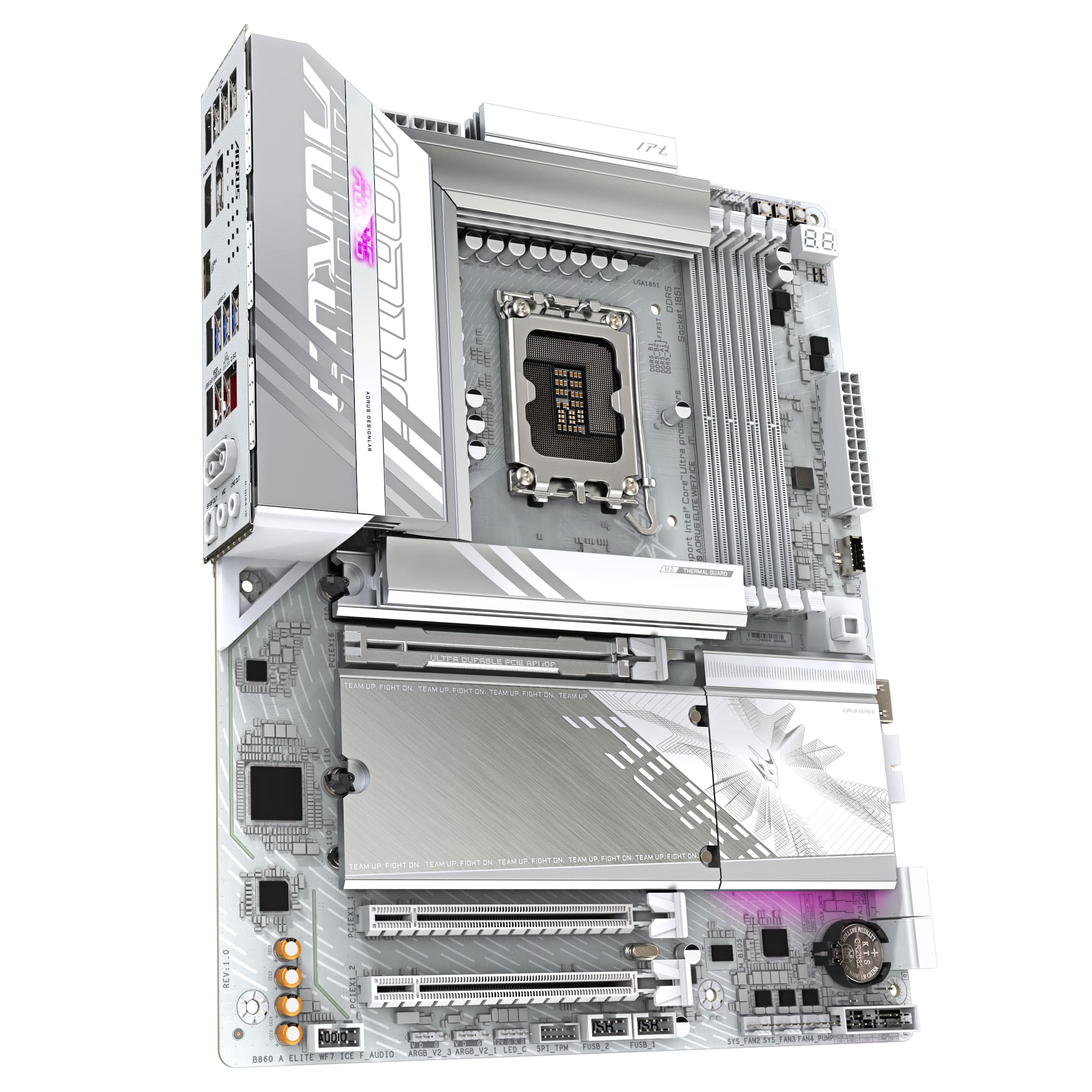 GIGABYTE B860 AORUS ELITE WIFI7 ICE Intel B860 LGA 1851 (Socket V1) ATX - Afbeelding 3
